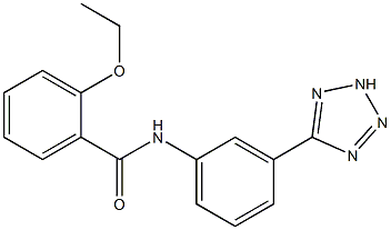2-ethoxy-N-[3-(2H-tetrazol-5-yl)phenyl]benzamide,,结构式