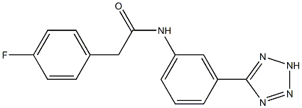  2-(4-fluorophenyl)-N-[3-(2H-tetrazol-5-yl)phenyl]acetamide