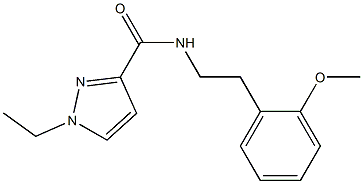 1-ethyl-N-[2-(2-methoxyphenyl)ethyl]pyrazole-3-carboxamide Structure