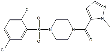 [4-(2,5-dichlorophenyl)sulfonylpiperazin-1-yl]-(2-methylpyrazol-3-yl)methanone