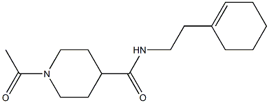 1-acetyl-N-[2-(cyclohexen-1-yl)ethyl]piperidine-4-carboxamide