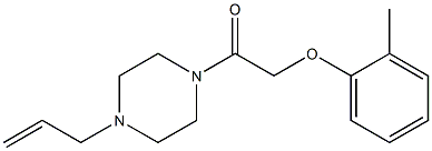  2-(2-methylphenoxy)-1-(4-prop-2-enylpiperazin-1-yl)ethanone