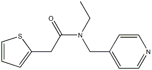 N-ethyl-N-(pyridin-4-ylmethyl)-2-thiophen-2-ylacetamide