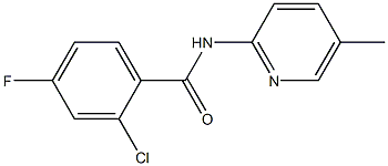 2-chloro-4-fluoro-N-(5-methylpyridin-2-yl)benzamide