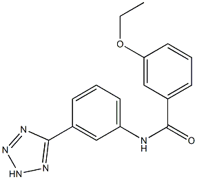 3-ethoxy-N-[3-(2H-tetrazol-5-yl)phenyl]benzamide,,结构式
