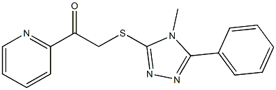 2-[(4-methyl-5-phenyl-1,2,4-triazol-3-yl)sulfanyl]-1-pyridin-2-ylethanone
