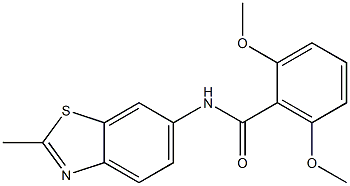 2,6-dimethoxy-N-(2-methyl-1,3-benzothiazol-6-yl)benzamide