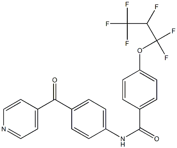 4-(1,1,2,3,3,3-hexafluoropropoxy)-N-[4-(pyridine-4-carbonyl)phenyl]benzamide