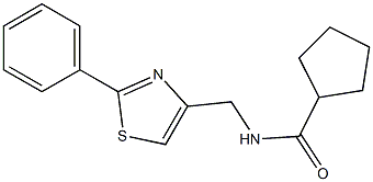 N-[(2-phenyl-1,3-thiazol-4-yl)methyl]cyclopentanecarboxamide
