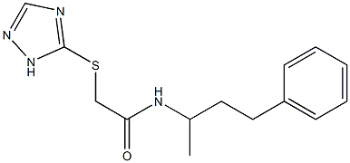 N-(4-phenylbutan-2-yl)-2-(1H-1,2,4-triazol-5-ylsulfanyl)acetamide
