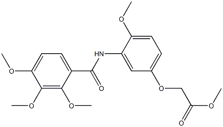 methyl 2-[4-methoxy-3-[(2,3,4-trimethoxybenzoyl)amino]phenoxy]acetate