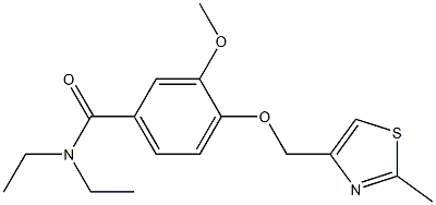  N,N-diethyl-3-methoxy-4-[(2-methyl-1,3-thiazol-4-yl)methoxy]benzamide