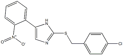 2-[(4-chlorophenyl)methylsulfanyl]-5-(2-nitrophenyl)-1H-imidazole