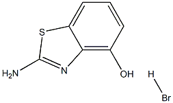2-氨基苯并[D]噻唑-4-醇氢溴酸盐 结构式