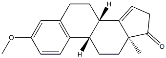 (8α)-3-Methoxyestra-1,3,5(10),14-tetren-17-one 结构式