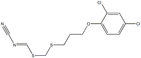 [3-(2,4-Dichlorophenoxy)propyl]methyl-cyanocarbonimidodithioate Structure