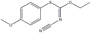 O-EthylS-(4-methoxyphenyl)N-cyanocarbonimidothioate Structure
