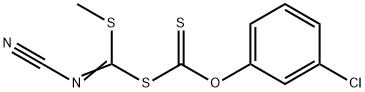 O-(3-Chlorophenyl)S-[cyanamide(methylthio)-methyl]carbonodithioate Structure