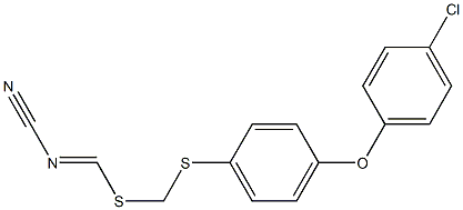 [4-(4-Chlorophenoxy)phenyl]methyl-cyanocarbonimidodithioate Struktur