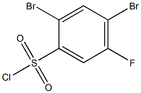2,4-Dibromo-5-fluorobenzenesulfonyl chloride Structure