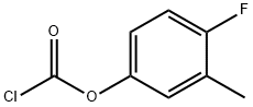 3-甲基-4-氟苯氧甲酰氯 结构式
