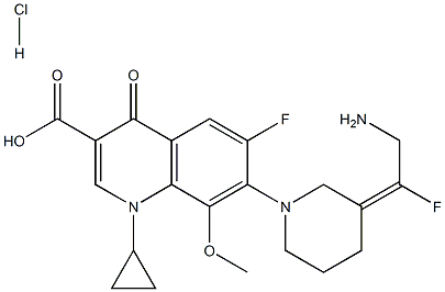 Avarofloxacin hydrochloride Struktur