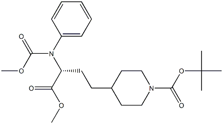 (R)-1-BOC-4-(3-CBZ-AMINO-3-METHOXYCARBONYL-PROPYL)PIPERIDINE Structure