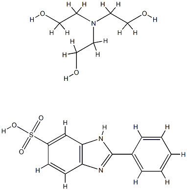 苯基苯并咪唑磺酸TEA盐, 10020-01-6, 结构式