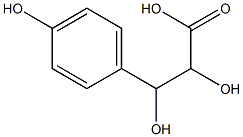 2,3-Dihydroxy-3-(4-hydroxyphenyl)propanoic acid Struktur