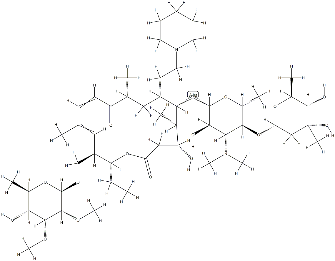 20-去氧代-20-(1-哌啶基)泰乐菌素, 1003024-00-7, 结构式