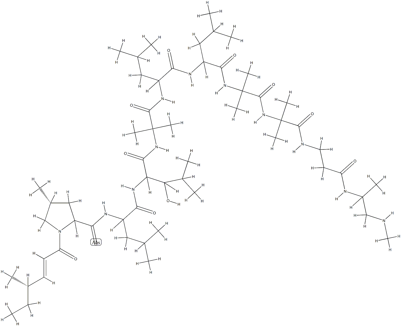 leucinostatin D Struktur