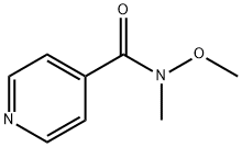 N-甲氧基-N-甲基-4-吡啶甲酰胺 结构式