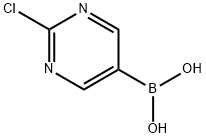 2-クロロ-5-ピリミジンボロン酸 化学構造式