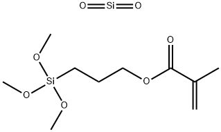 2-Propenoic acid, 2-methyl-, 3-(trimethoxysilyl)propyl ester, reaction products with quartz,100402-78-6,结构式