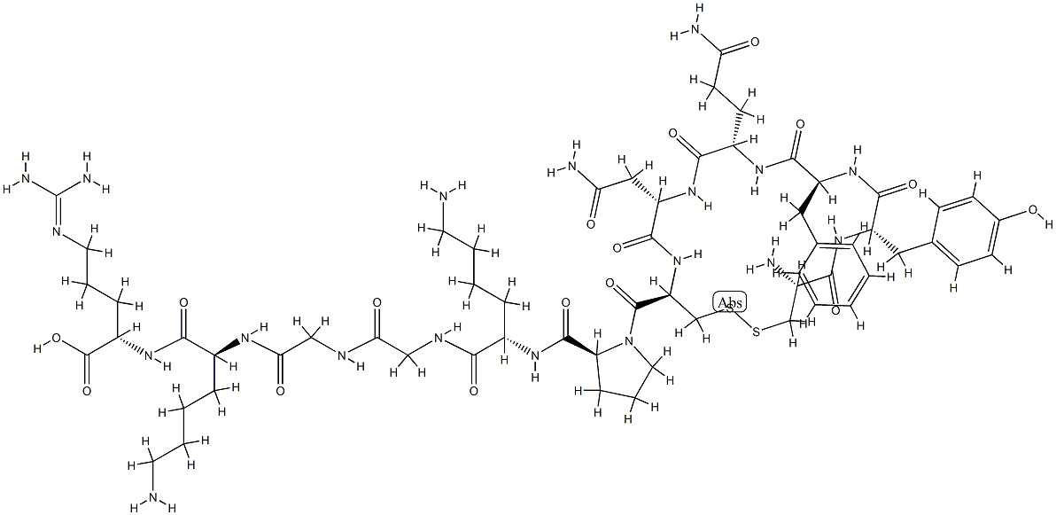 vasopressin, Gly-Lys-Arg-8-Lys- Struktur