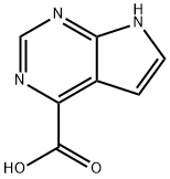 7H-吡咯并[2,3-D]嘧啶-5-甲酸 结构式