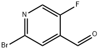 2-Bromo-5-fluoro-4-formylpyridine 化学構造式