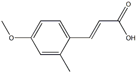 (2E)-3-(4-甲氧基-2-甲基苯基)丙-2-烯酸, 100606-34-6, 结构式