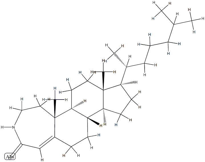 3-Aza-A-homocholest-4a-en-4-one Structure