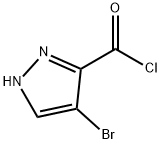 4-Bromo-1H-pyrazole-3-carbonyl chloride Struktur