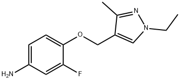 Benzenamine,  4-[(1-ethyl-3-methyl-1H-pyrazol-4-yl)methoxy]-3-fluoro-|