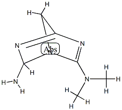 1,3,5-Triazabicyclo[2.2.1]hepta-2,4-diene,6-amino-2-dimethylamino-(6CI) Structure