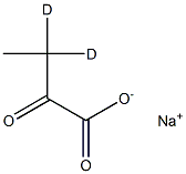 α-Ketobutyric Acid-d2 Sodium Salt Structure