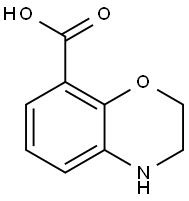 3,4-Dihydro-2H-benzo[1,4]oxazine-8-carboxylic acid Structure