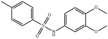 N-(3,4-二甲氧基苯基)-4-甲基苯磺酰胺, 100956-66-9, 结构式
