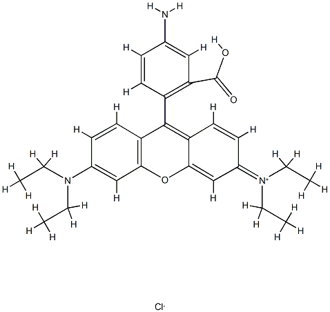 若丹明B胺, 100992-88-9, 结构式