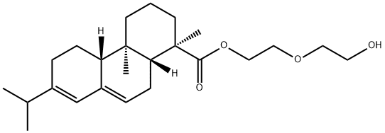 (1R)-1,2,3,4,4a,4bα,5,6,10,10aα-デカヒドロ-1,4aβ-ジメチル-7-(1-メチルエチル)-1α-フェナントレンカルボン酸2-(2-ヒドロキシエトキシ)エチル 化学構造式