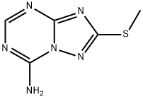 2-(METHYLTHIO)[1,2,4]TRIAZOLO[1,5-A][1,3,5]TRIAZIN-7-AMINE Struktur
