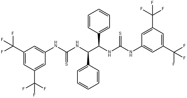 N,N'-[(1R,2R)-1,2-二苯基L-1,2-乙二基]双[N'-[3,5-双(三氟甲基)苯基]硫脲] 结构式