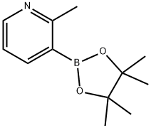 2-メチルピリジン-3-ボロン酸ピナコールエステル 化学構造式